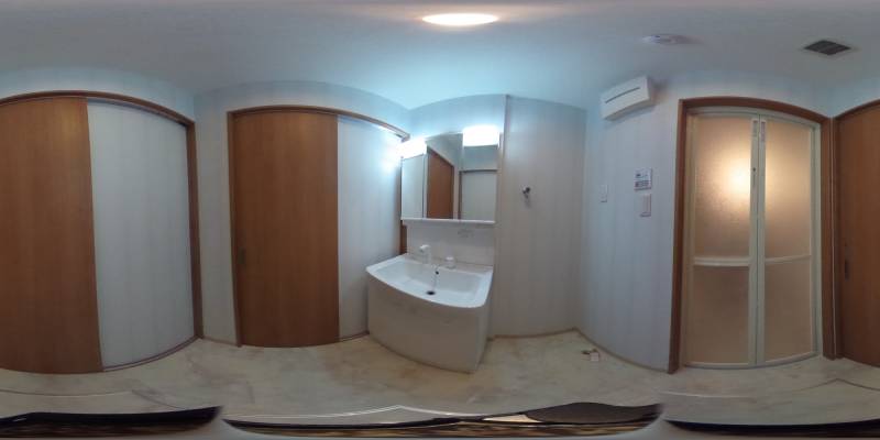 パノラマ画像バスルーム