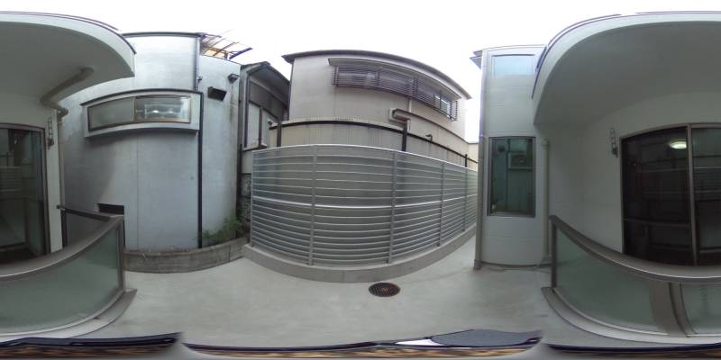 パノラマ画像バルコニー