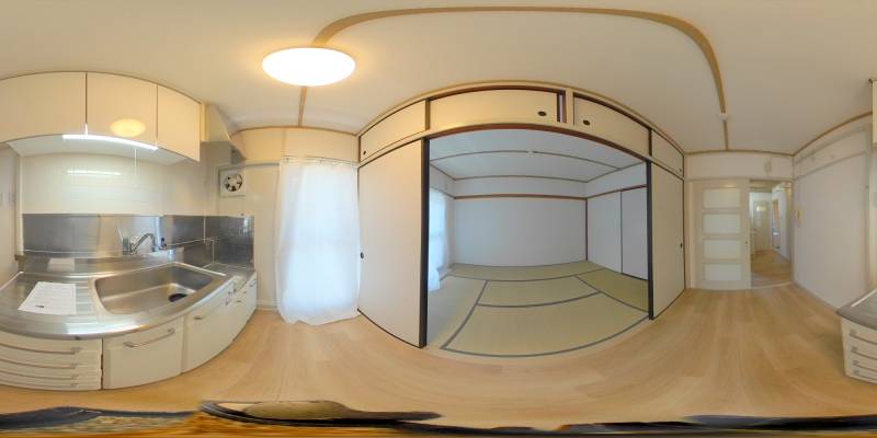 パノラマ画像キッチン