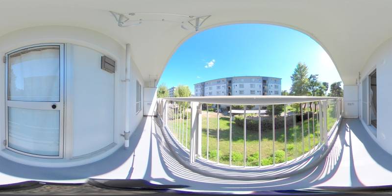 パノラマ画像バルコニー