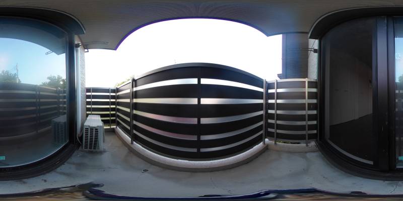 パノラマ画像バルコニー