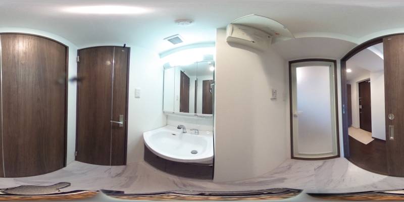 パノラマ画像洗面所