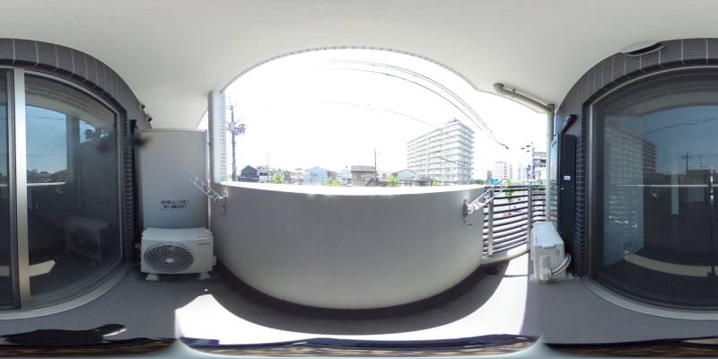 パノラマ画像バルコニー