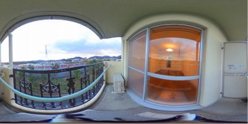 パノラマ画像バルコニー