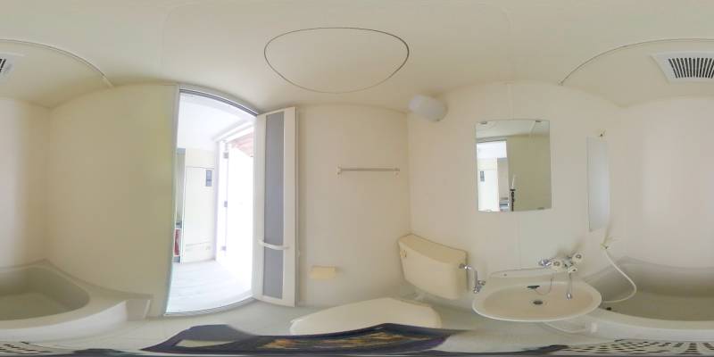 パノラマ画像バスルーム