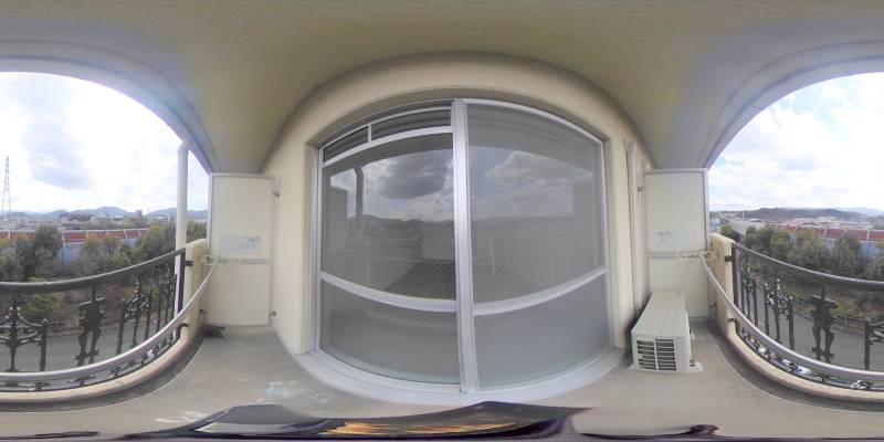 パノラマ画像バルコニー