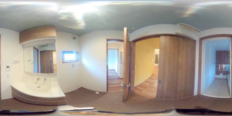 パノラマ画像洗面所