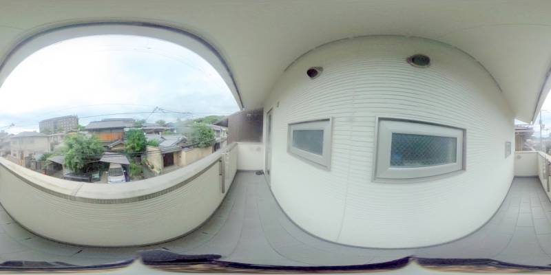 パノラマ画像バルコニー