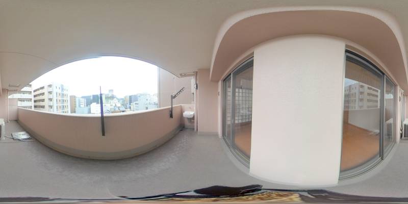 パノラマ画像バルコニー