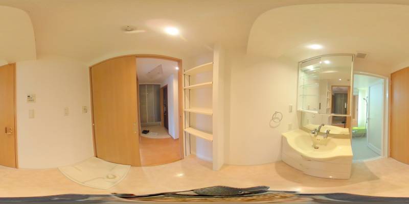 パノラマ画像洗面所