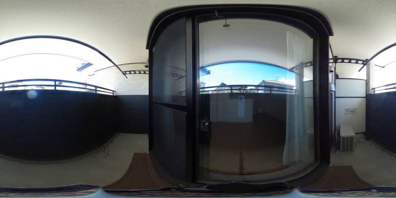 パノラマ画像バルコニー