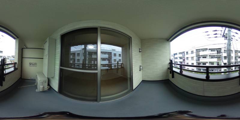 パノラマ画像バルコニー