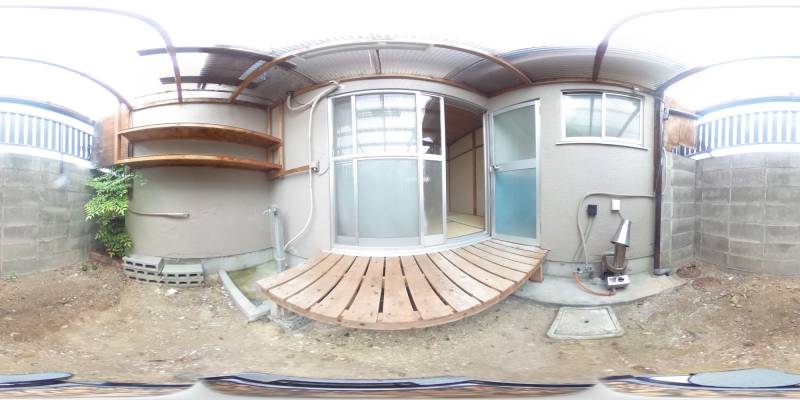 パノラマ画像庭