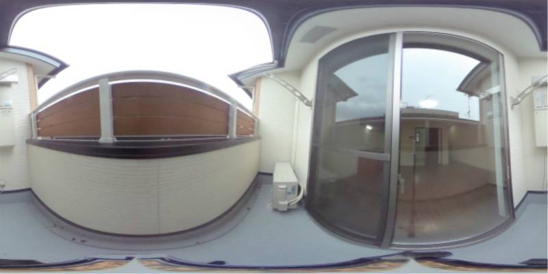 パノラマ画像バルコニー