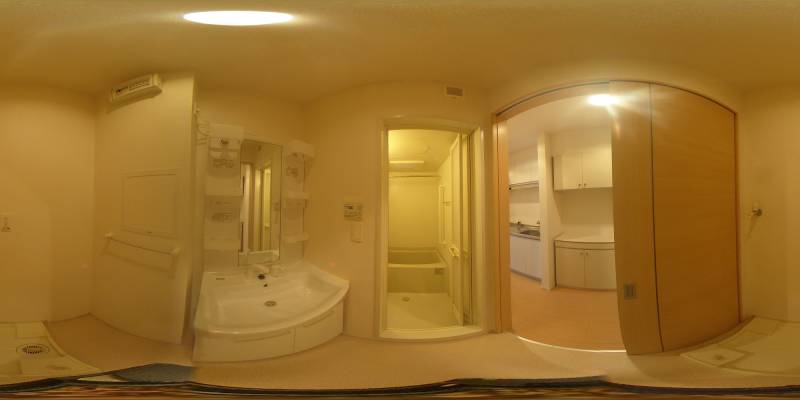 パノラマ画像洗面所