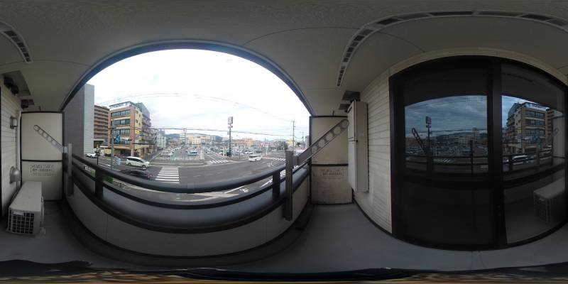 パノラマ画像バルコニー