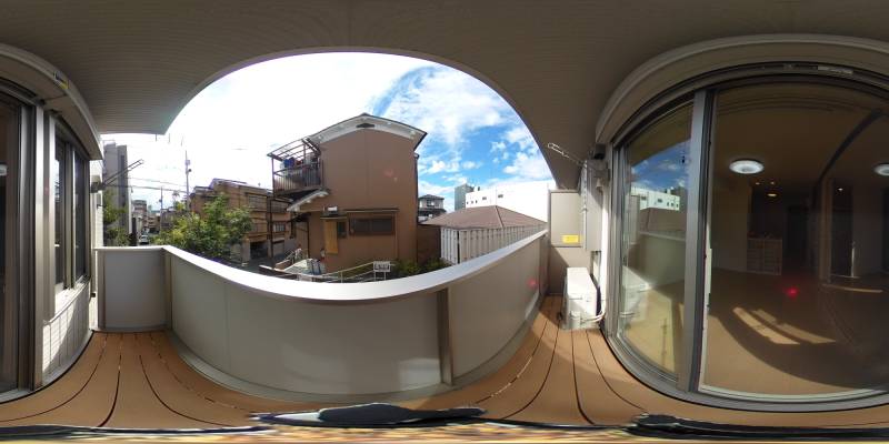 パノラマ画像バルコニー