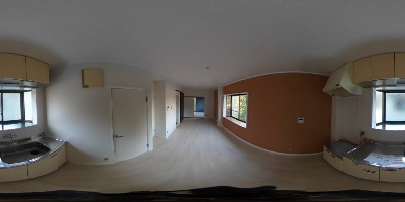 パノラマ画像キッチン