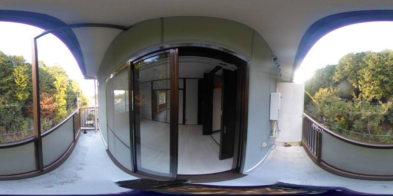 パノラマ画像バルコニー