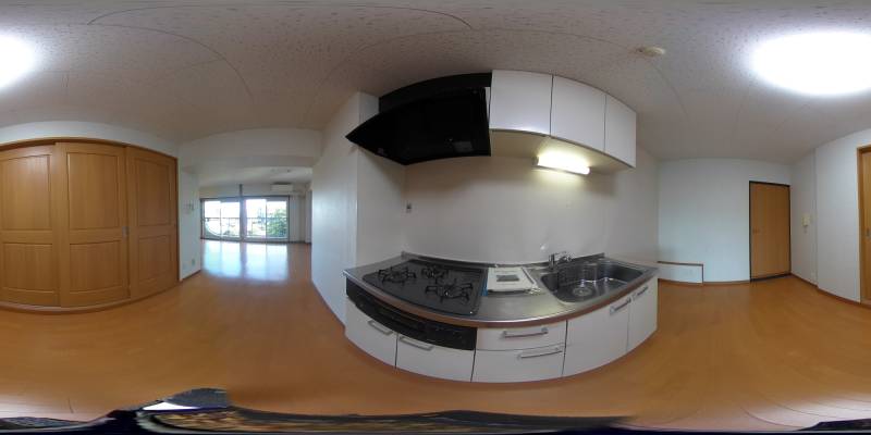 パノラマ画像キッチン