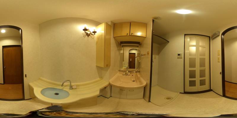 パノラマ画像洗面所