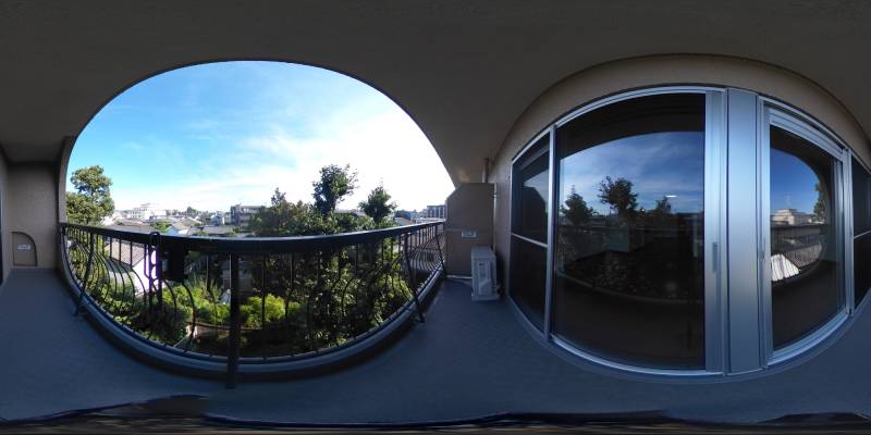 パノラマ画像バルコニー