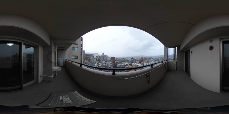 パノラマ画像バルコニー