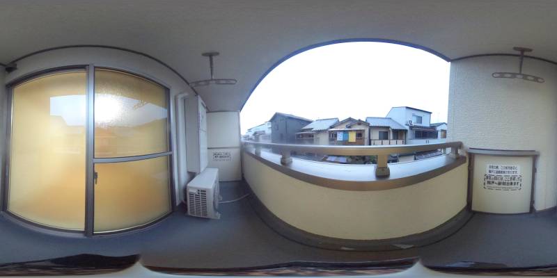 パノラマ画像バルコニー