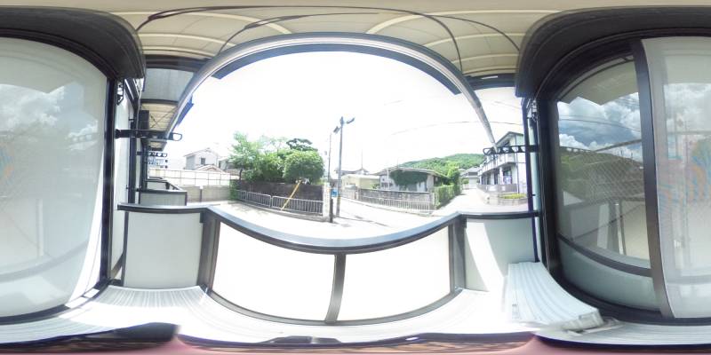 パノラマ画像バルコニー