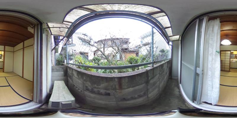 パノラマ画像バルコニー