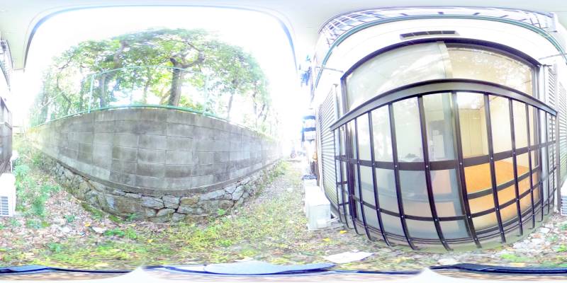 パノラマ画像バルコニー