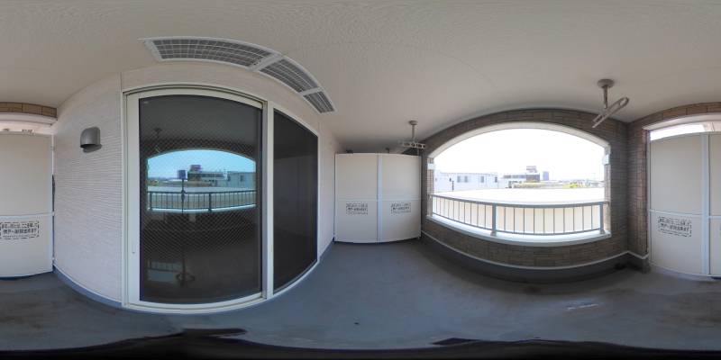 パノラマ画像バルコニー