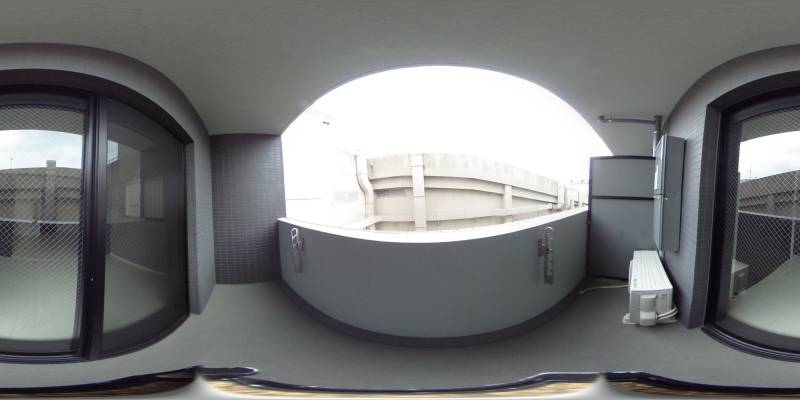 パノラマ画像バルコニー