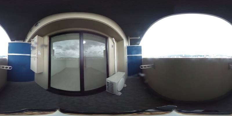 パノラマ画像バルコニー