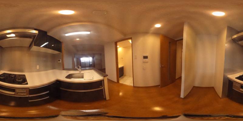 パノラマ画像キッチン