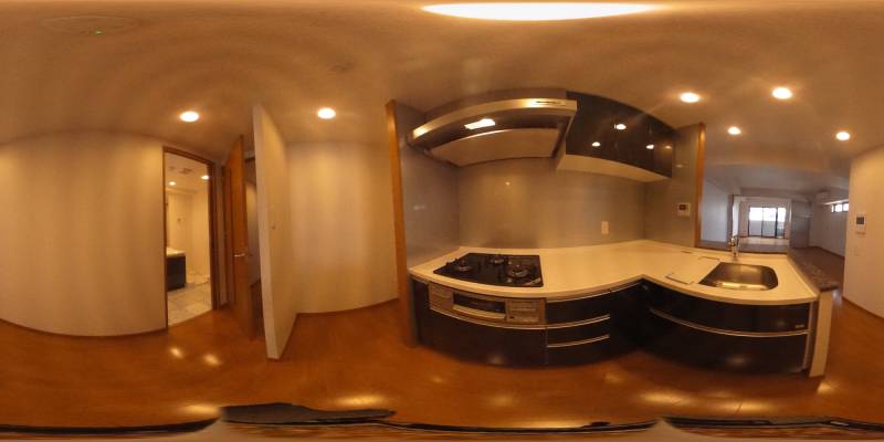 パノラマ画像キッチン