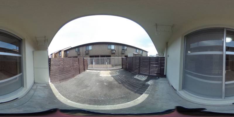 パノラマ画像庭