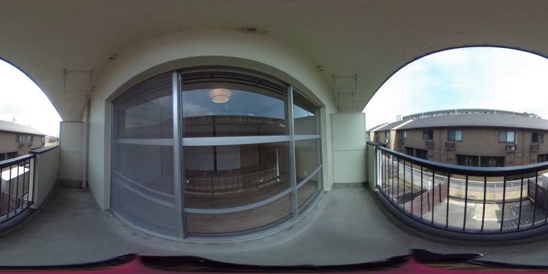 パノラマ画像バルコニー