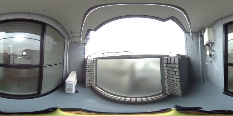 パノラマ画像バルコニー