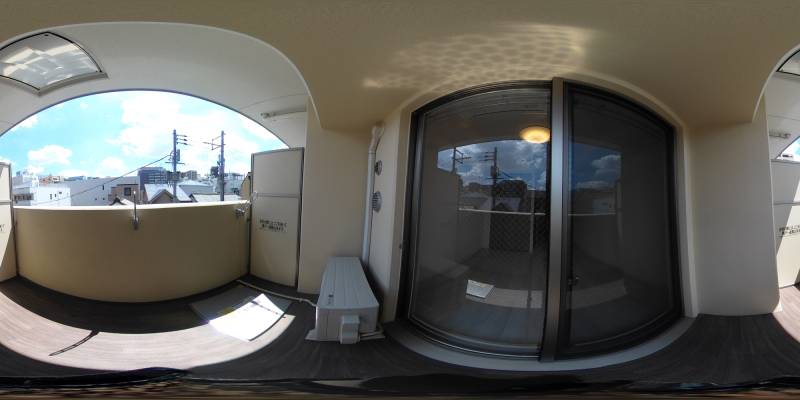 パノラマ画像バルコニー