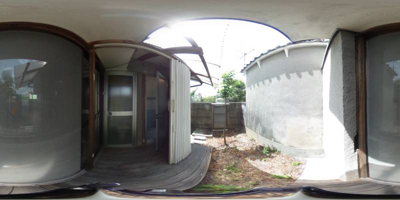 パノラマ画像庭