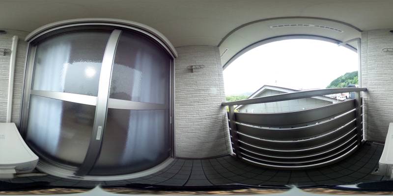 パノラマ画像バルコニー