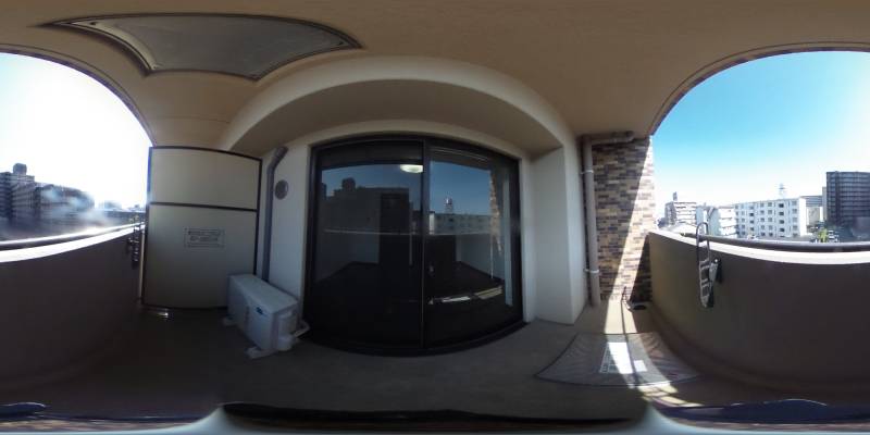 パノラマ画像バルコニー