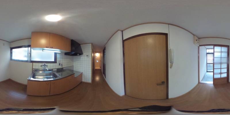 パノラマ画像キッチン