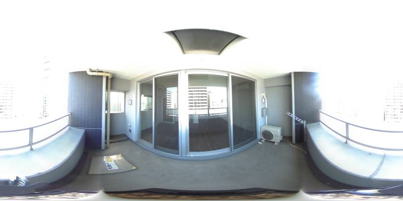 パノラマ画像バルコニー