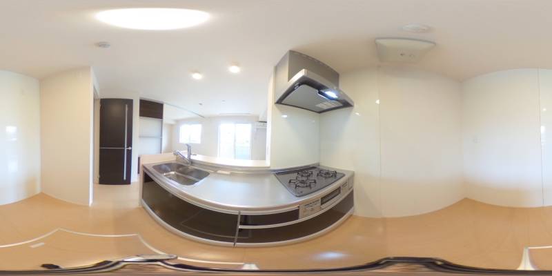 パノラマ画像キッチン