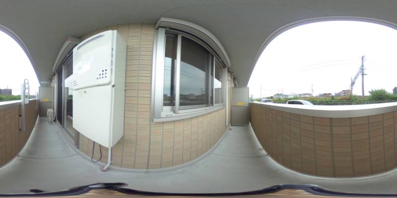 パノラマ画像バルコニー