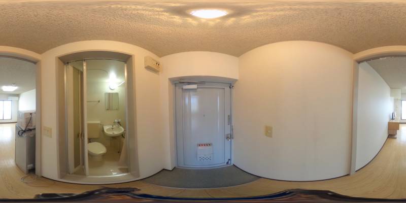 パノラマ画像寝室