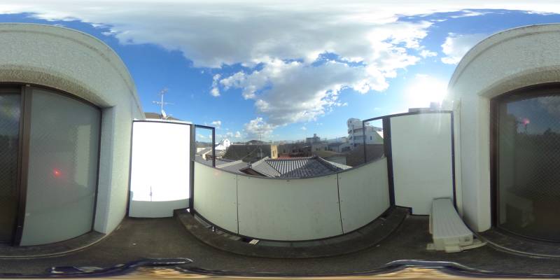 パノラマ画像バルコニー