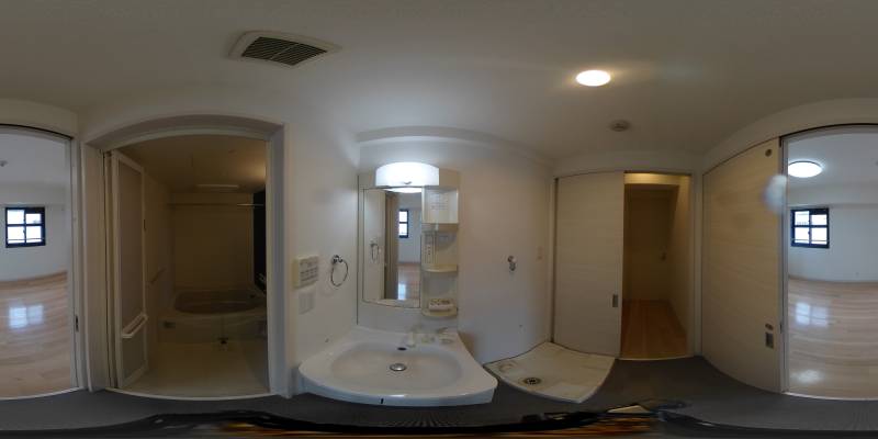 パノラマ画像洗面所